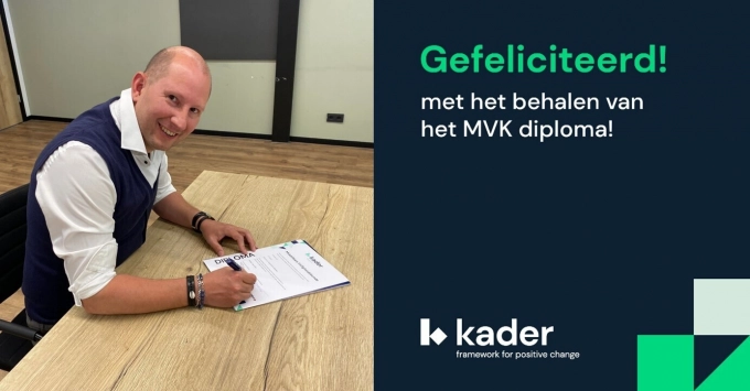 Johan voltooit MVK-opleiding met succes!
